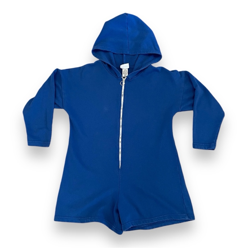 Vintage 70’s Zip Up Hoodie Romper